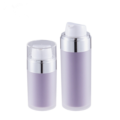 Frosted empty Skincare Set Bottles purple Lotion Bottle 30ml 50ml cosmetic Airless Pump Bottle