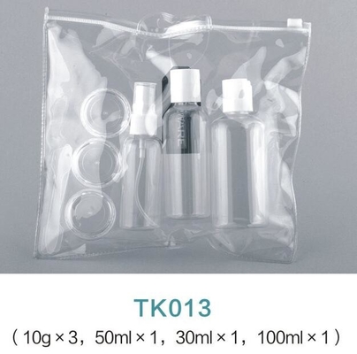 30ML 50ML 100ML wholesale Portable Refillable Outdoor Travel Kit  Squeeze Shampoo Cosmetic Travel Bottle with PVC Bag