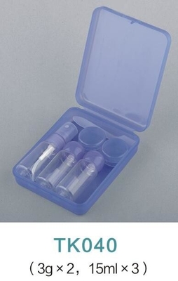 Traveling kit cosmetic bottle set with box for sale