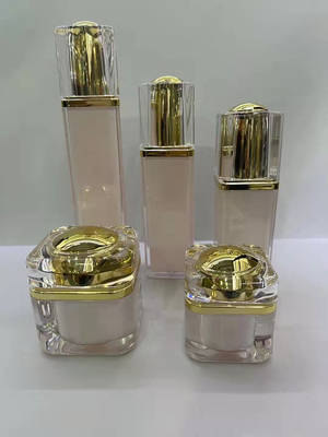 High End Cosmetic Acrylic Jar And Bottle Set Luxury Gradient Skin Care Packaging 30g 50g