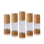 15ml 30ml 50ml bamboo airless pump bottle for cosmetic packing