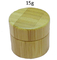 15gram 15ml bamboo jar cosmetic cream jar wholesalers empty cosmetic jar with plastic liner