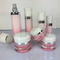 Luxury high quality Acrylic Plastic Cream Jar Double wall bottle and jar cosmetic packaging set for skincare