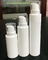 Pure White 15ml 30ml 50ml  thick wall Cosmetic Airless Bottle Refillable Atomizer PP Airless Bottle with lid