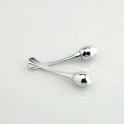 Luxury zinc alloy cosmetic cream spatula with roller ball along with skincare cream jars