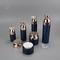 Unique New Design Custom Navy Color Cosmetic Packaging Sets Acrylic Bottle And Cosmetic Cream Jar For Skin Care