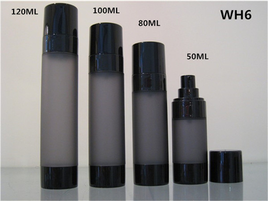 50ml vide 80ml 100ml 120ml a givré les bouteilles cosmétiques noires emploie à l'emballage des soins de la peau des hommes