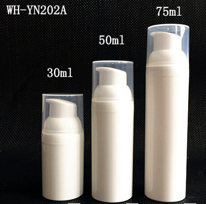 bouteille privée d'air cosmétique rechargeable en plastique vide de 30ml 50ml 75ml avec la couverture de pompe