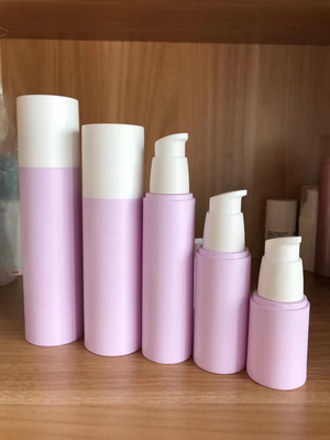 bouteille privée d'air de pompe de rose de fabrication de 15ml 30ml 50ml 100ml de sérum d'emballage cosmétique fait sur commande biodégradable en plastique de lotion