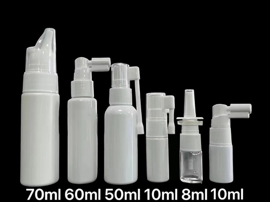 Bouteilles nasales vides en plastique médicales de pompe de jet de brume de 8ML 10ML 50ML 60ML 70ML
