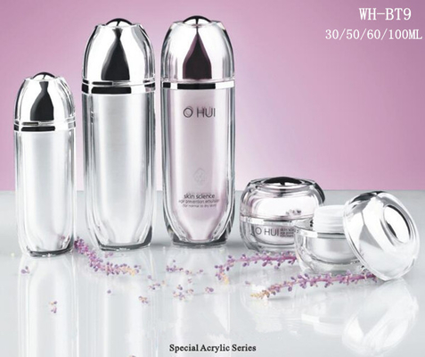 nouvelle bouteille acrylique cosmétique de luxe en plastique de pompe de lotion de sérum de la conception 30ml 50ml 60ml 100ml