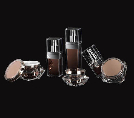conteneurs crèmes acryliques cosmétiques de diamant de pots crèmes acryliques de luxe vides de pot