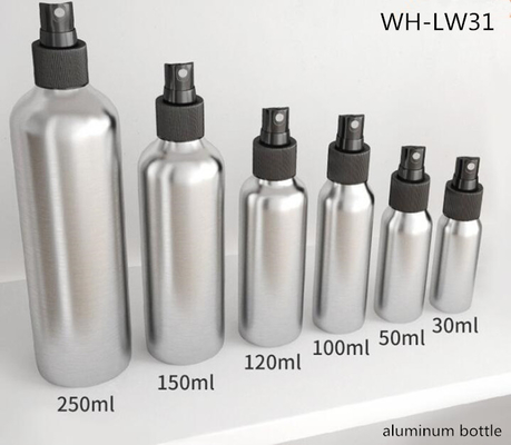 bouteille en aluminium cosmétique de jet d'atomiseur de parfum de recharge de 30ml 50ml 100ml 120ml 150ml 150ml 250ml