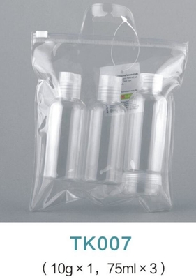 Pot de empaquetage cosmétique portatif de bouteille de voyage de bouteille réglé avec le sac