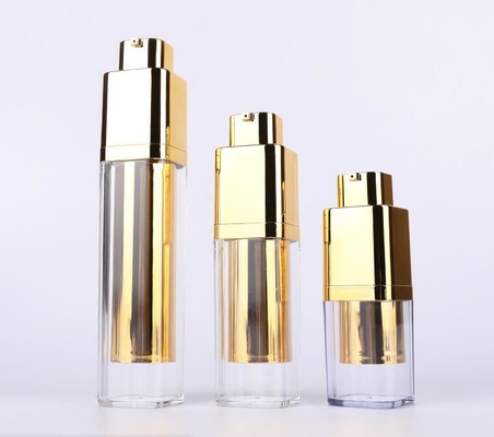 Bouteille cosmétique privée d'air blanche en plastique réutilisée de pp 15ML 30ML 50ML