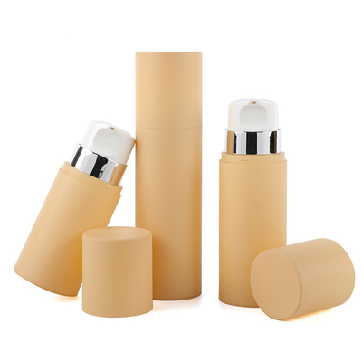 grosse bouteille de PP cosmétique sans air 5 oz 6.66 oz 250 ml Crème ronde Luxe emballage de soins de la peau emballage de beauté avec bouchon à vis